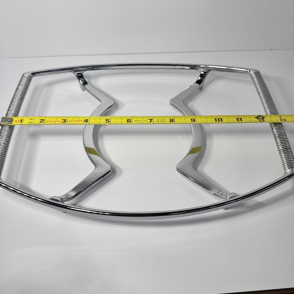 Corning Ware P-10-M-1 Vintage Chrome Casserole Trivet Cradle‎ 10 Inch Silver MCM - Picture 7 of 9